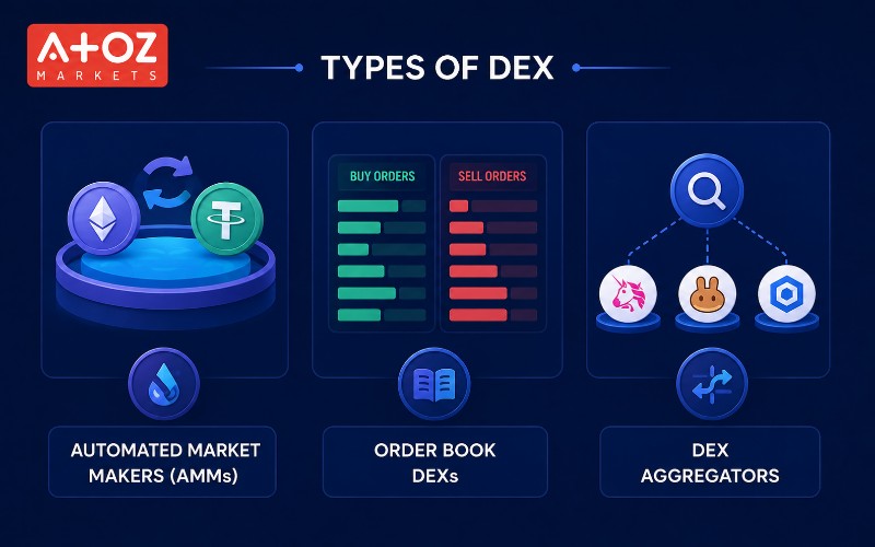 Types of decentralized exchanges