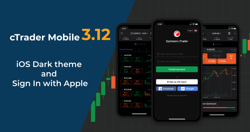 Spotware’s cTrader Mobile 3.12 Release Offers Dark Theme for IOS